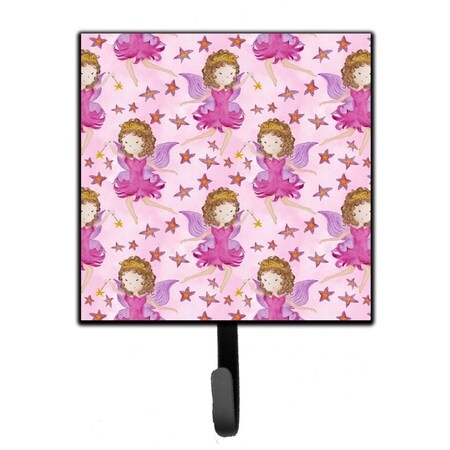 Jensendistributionservices Watercolor Fairy Princess on Pink Leash or Key Holder, 4.25 x 1 x 7 in. MI1711143